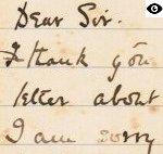 Page 1 of letter from A.J. Hubbard